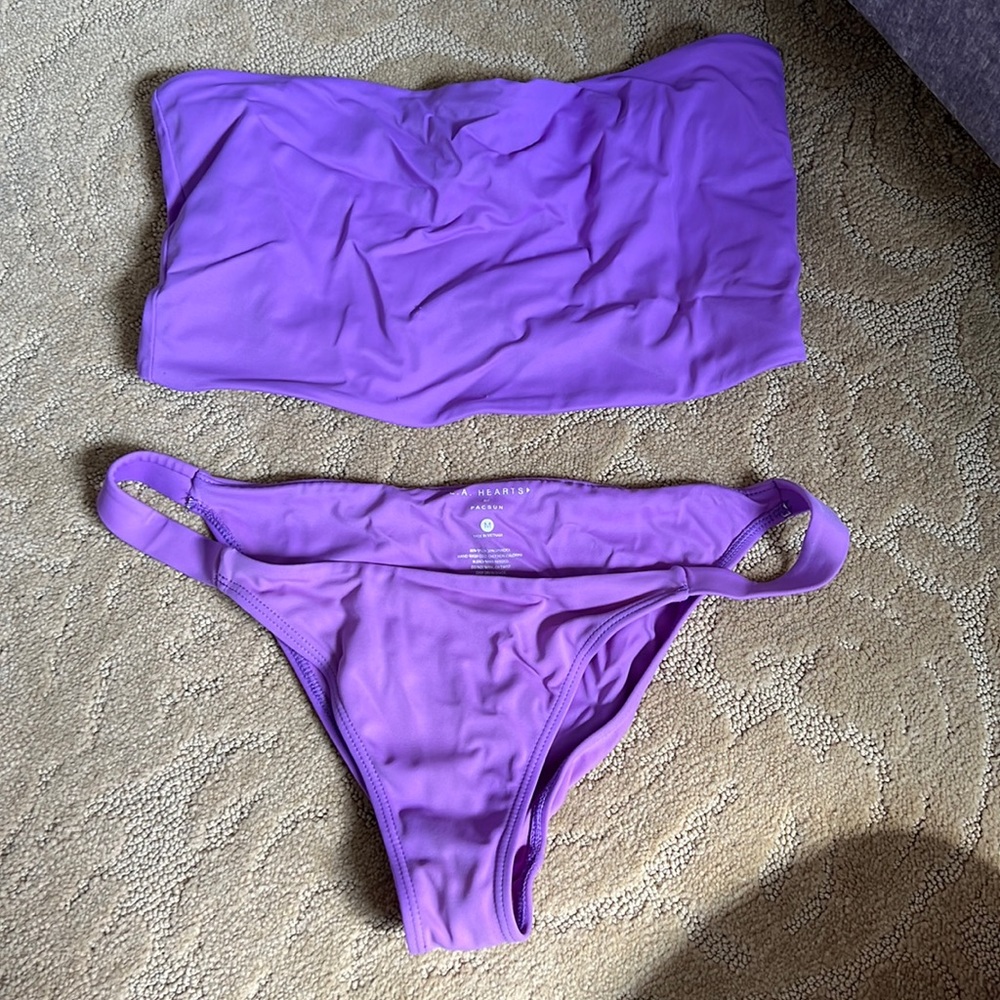 L.A. Hearts purple bikini set